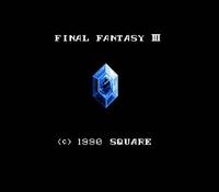 une photo d'Ã©cran de Final Fantasy 3 sur Nintendo Nes